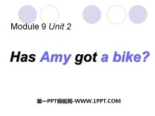 Has Amy got a bike?PPTn2