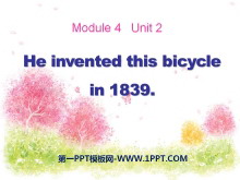 He invented this bicycle in 1839PPTμ