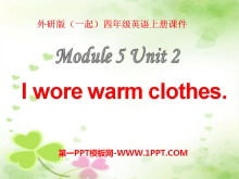 I wore warm clothesPPTn3