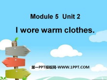 I wore warm clothesPPTn2