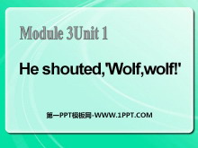 He shouted'Wolfwolf!'PPTμ3