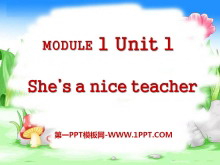 She's a nice teacherPPTn2