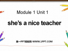 She's a nice teacherPPTn3