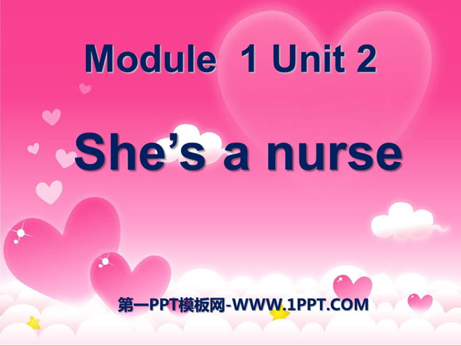 《She's a nurse》PPT课件-预览图01
