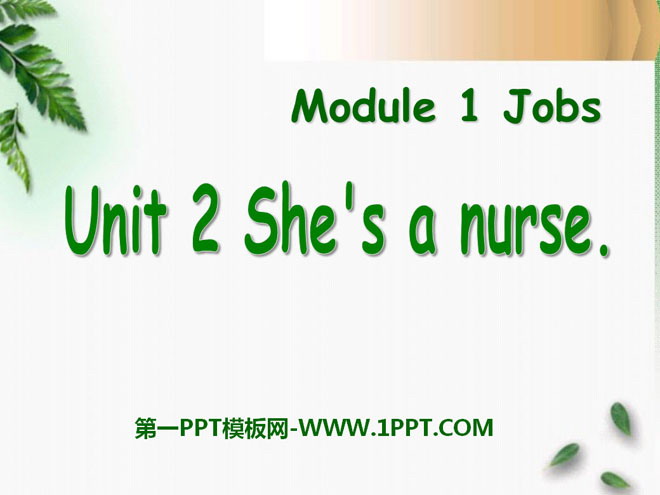 《She's a nurse》PPT课件3-预览图01
