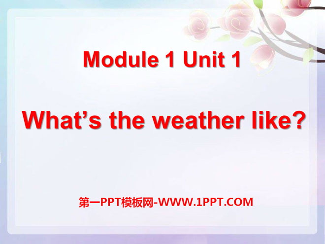 What\s the weather like?PPTμ