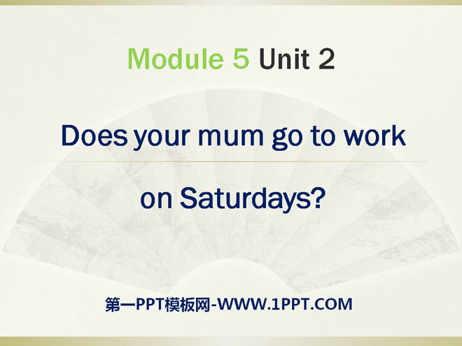 Does your mum go to work on Saturdays?PPTμ3