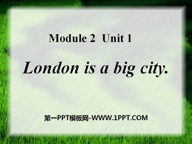 London is a big cityPPTμ