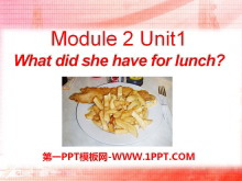 What did she have for lunch?PPTn4