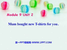 Mum bought new T-shirts for youPPTn2