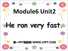 He ran very fastPPTμ