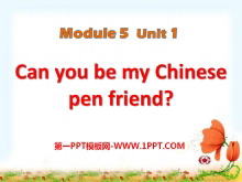 Can you be my Chinese pen friendPPTμ2