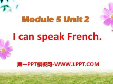 I can speak FrenchPPTn2