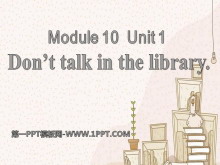Don't talk in the libraryPPTn