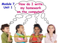 How do I write my homework on the computerPPTμ