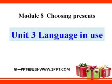 Language in useChoosing presents PPTn