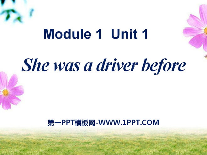 She was a driver beforePPTn4