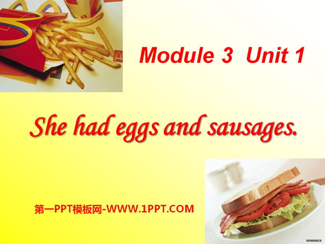 《She had eggs and sausages》PPT课件-预览图01