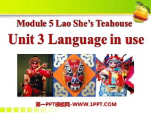 Language in useLao She's Teahouse PPTn