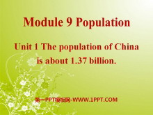 The population of China is about 1.37 billionPopulation PPTn2