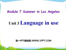 Language in useSummer in Los Angeles PPTn2