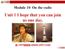 I hope that you can join us one dayOn the radio PPTn2