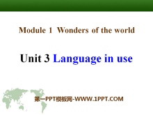 Language in useWonders of the world PPTn