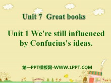 We're still influenced by Confucius's ideasGreat books PPTn