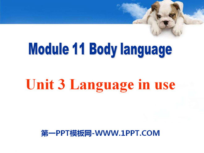 Language in useBody language PPTμ2