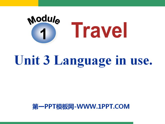 Language in useTravel PPTμ3