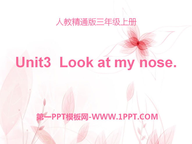 《Look at my nose》PPT课件-预览图01