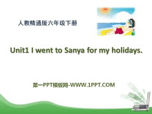 I went to Sanya for my holidaysPPTn2