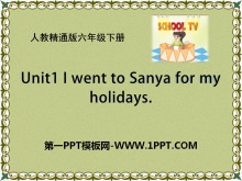 I went to Sanya for my holidaysPPTn5