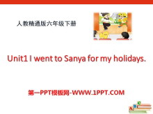 I went to Sanya for my holidaysPPTn6