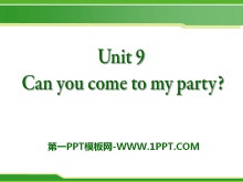 Can you come to my party?PPTμ15