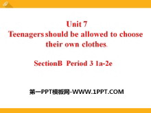 Teenagers should be allowed to choose their own clothesPPTμ22