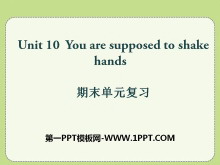You are supposed to shake handsPPTn12