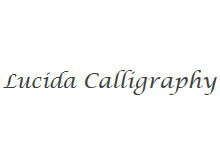 Lucida Calligraphy wd