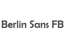 Berlin Sans FB 