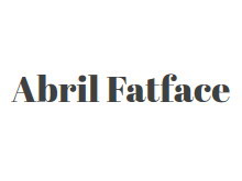 Abril Fatface 