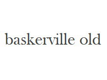 Baskerville Old Face 