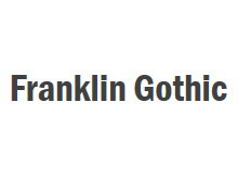 Franklin Gothic Demi Cond wd