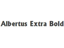 Albertus Extra Bold wd