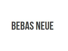 Bebas Neue wd