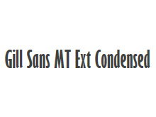 Gill Sans MT Ext Condensed Bold 字�w下�d