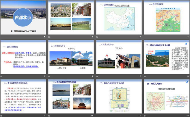 《首都北京》PPT免费下载-预览图02