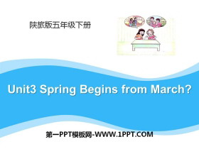 Spring Begins from MarchPPT