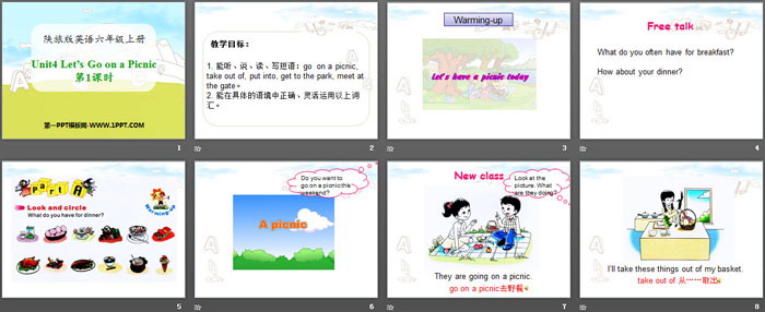 《Let's Go on a Picnic》PPT-预览图02