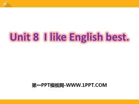 I like English bestPPT