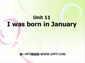 I was born in JanuaryPPT